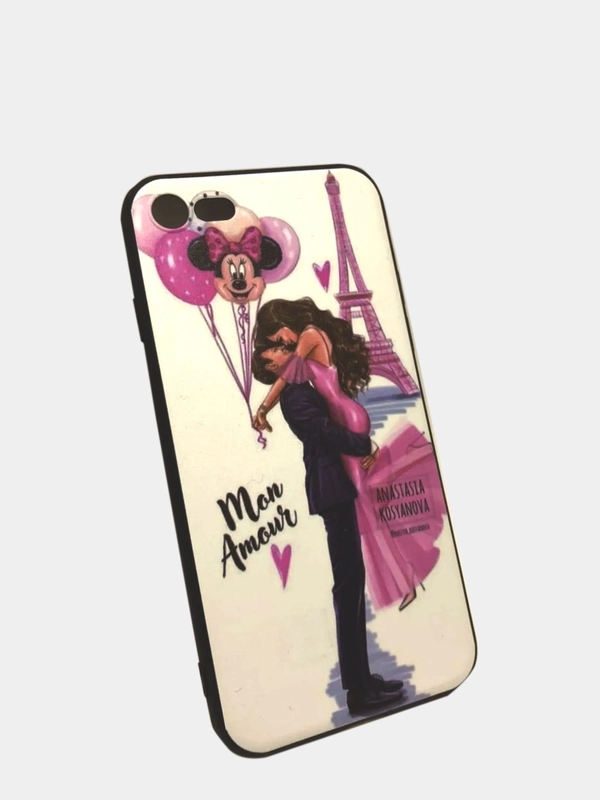 Защитный силиконовый чехол для iPhone 7 / 8, с девушкой