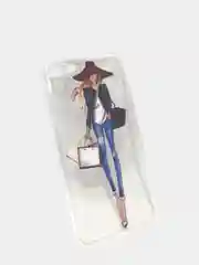 Красный защитный силиконовый чехол для iPhone 7 / 8, с девушкой
