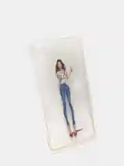 Прозрачный защитный силиконовый чехол для iPhone 7 / 8, с девушкой