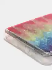 Терракотовый чехол Huawei Honor 10X Lite, Хонор 10Х Лайт силиконовый переливающийся жидкий с блестками