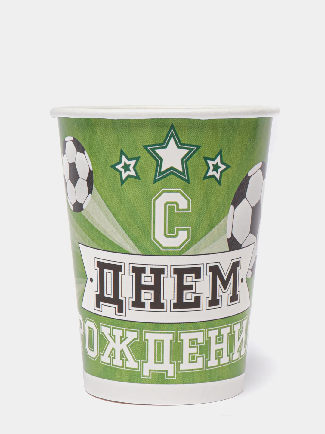 Зеленый набор бумажных стаканов