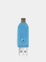 Синий картридер USB на Micro USB, SD-card, microSD, адаптер для телефона