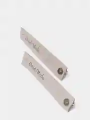 Серый меланж нашивка Hand Made, 2 шт