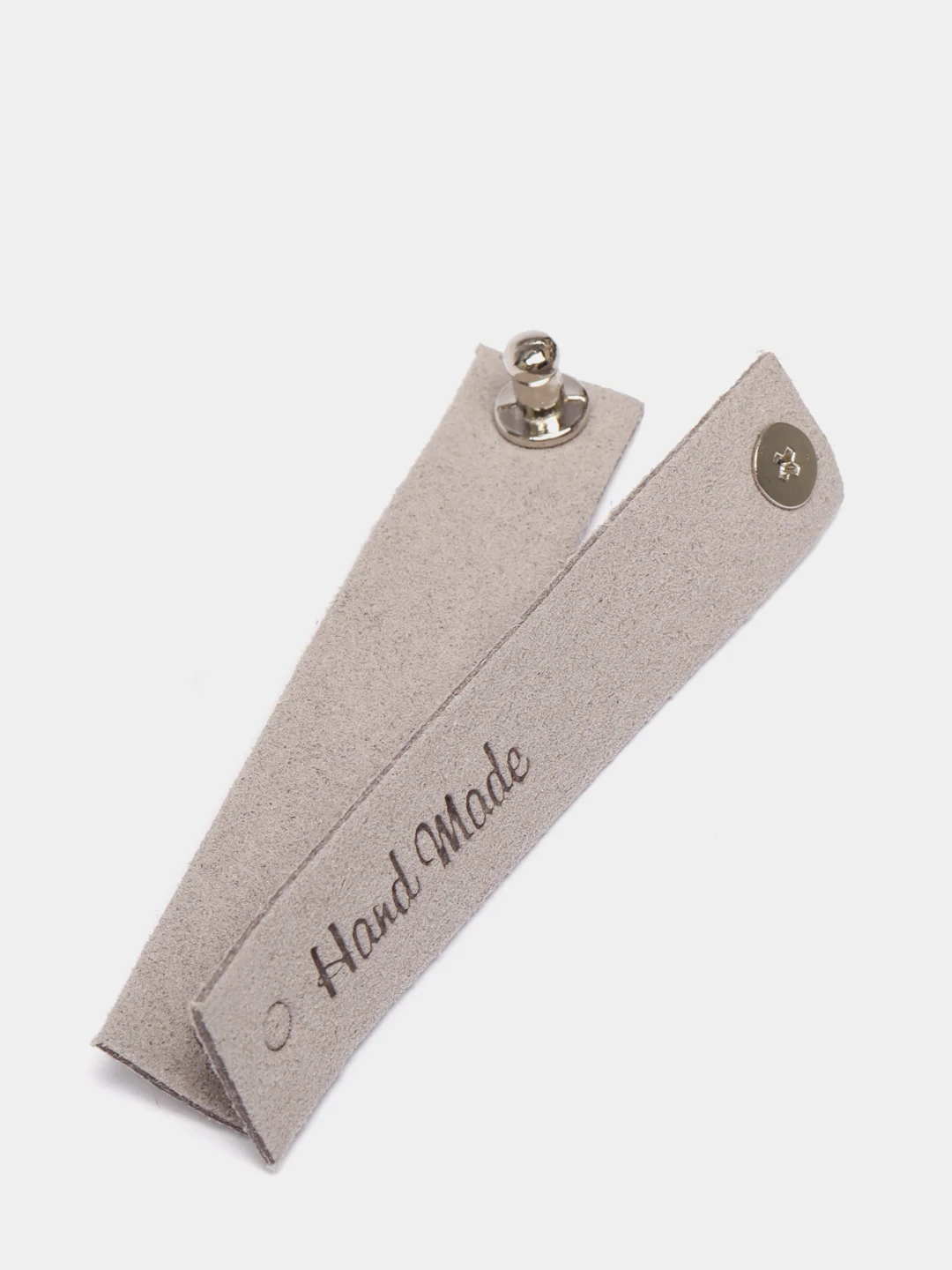 Розовый нашивка Hand Made, 2 шт