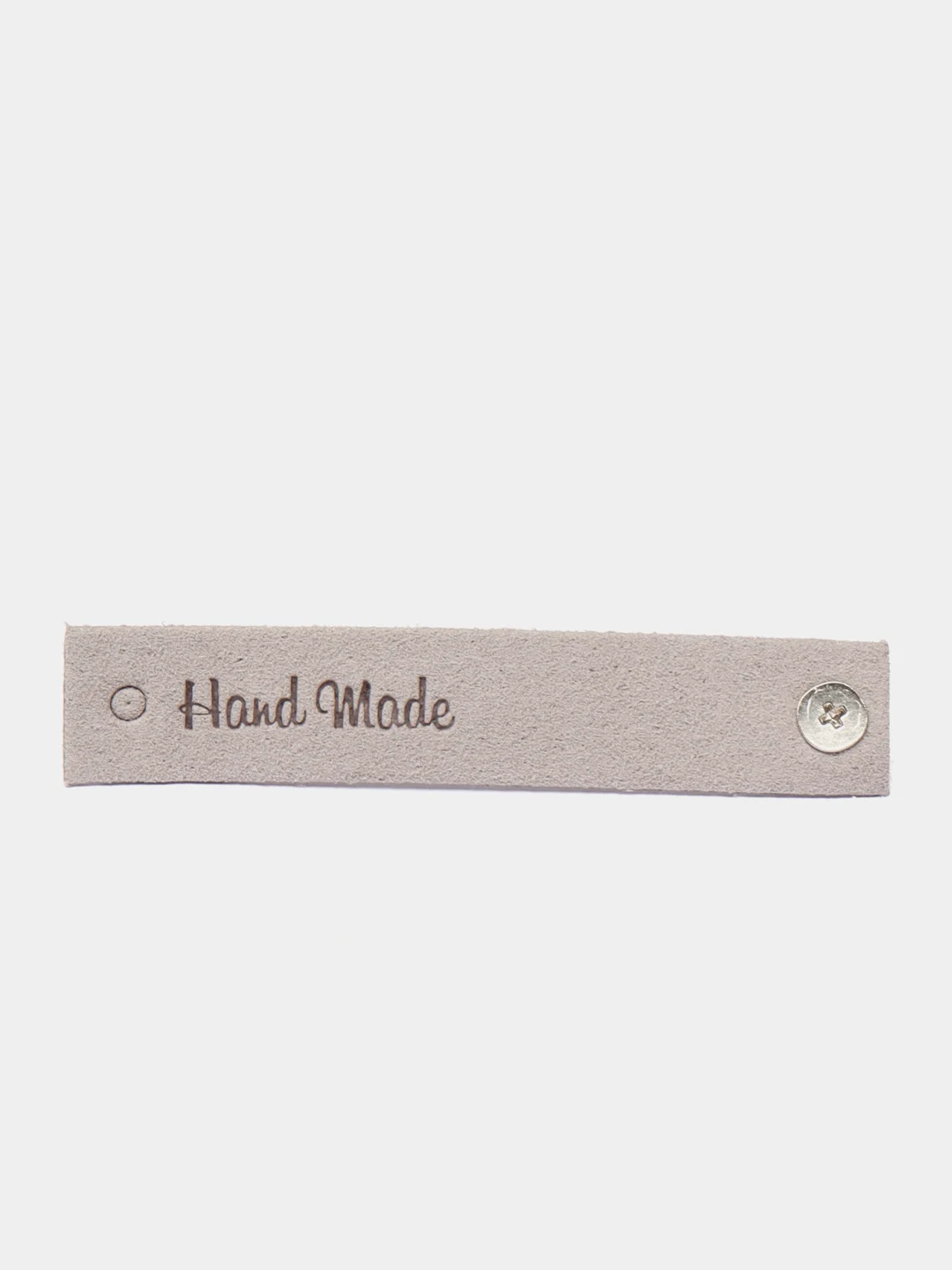Розовый нашивка Hand Made, 2 шт