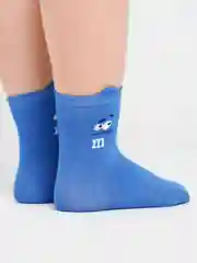 Синий носки детские, хлопоковые, с рисунком, для мальчиков