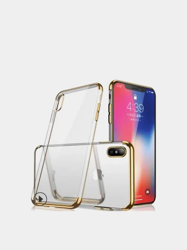 Чехол силиконовый прозрачный на iphone