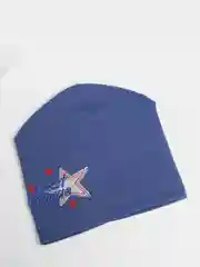 Синий меланж шапка для мальчика, тонкая, шапка детская демисезонная, шапка весна/осень/лето детская
