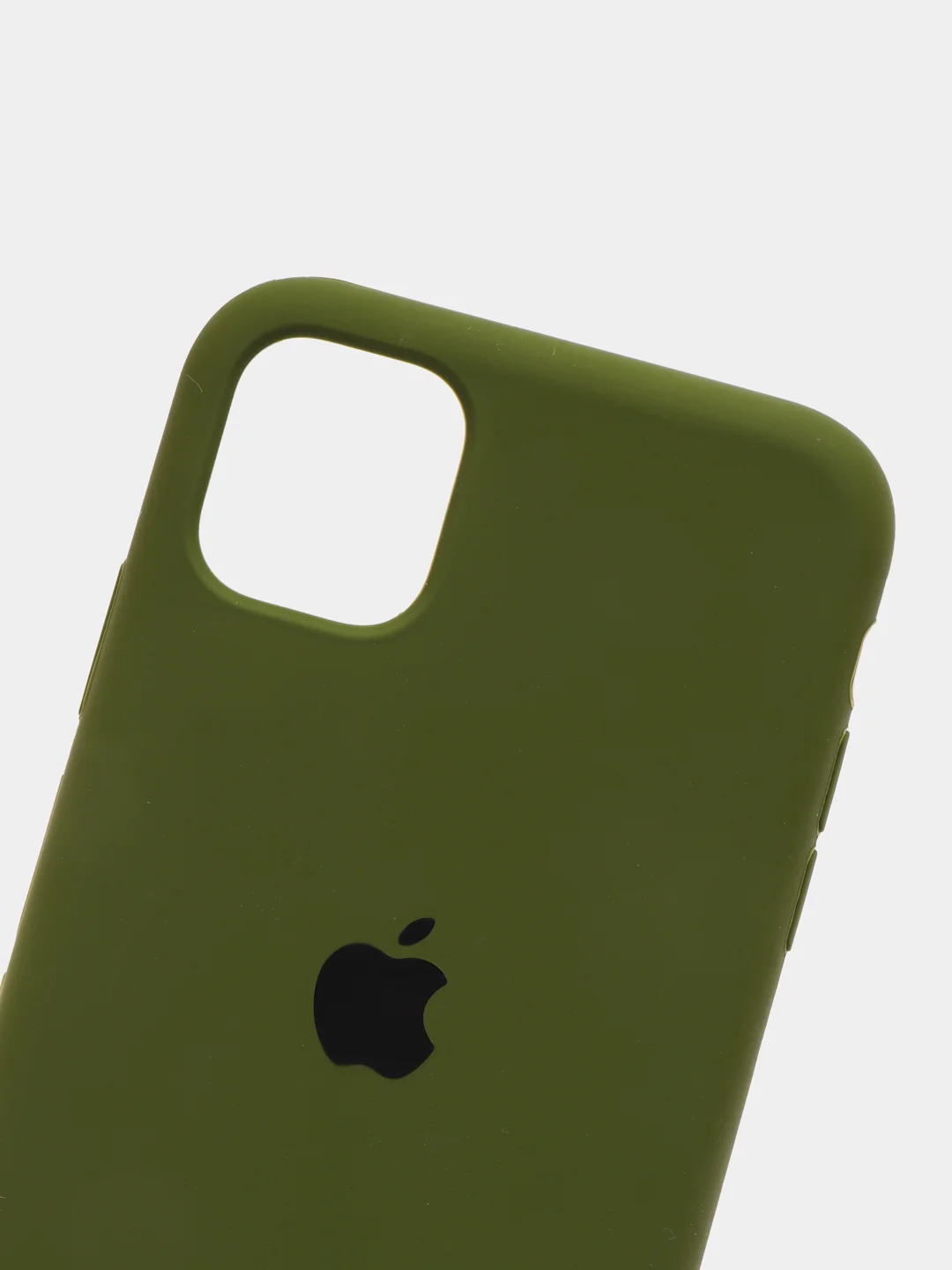 Хаки чехол Silicone Case для iPhone 11, с открытым низом