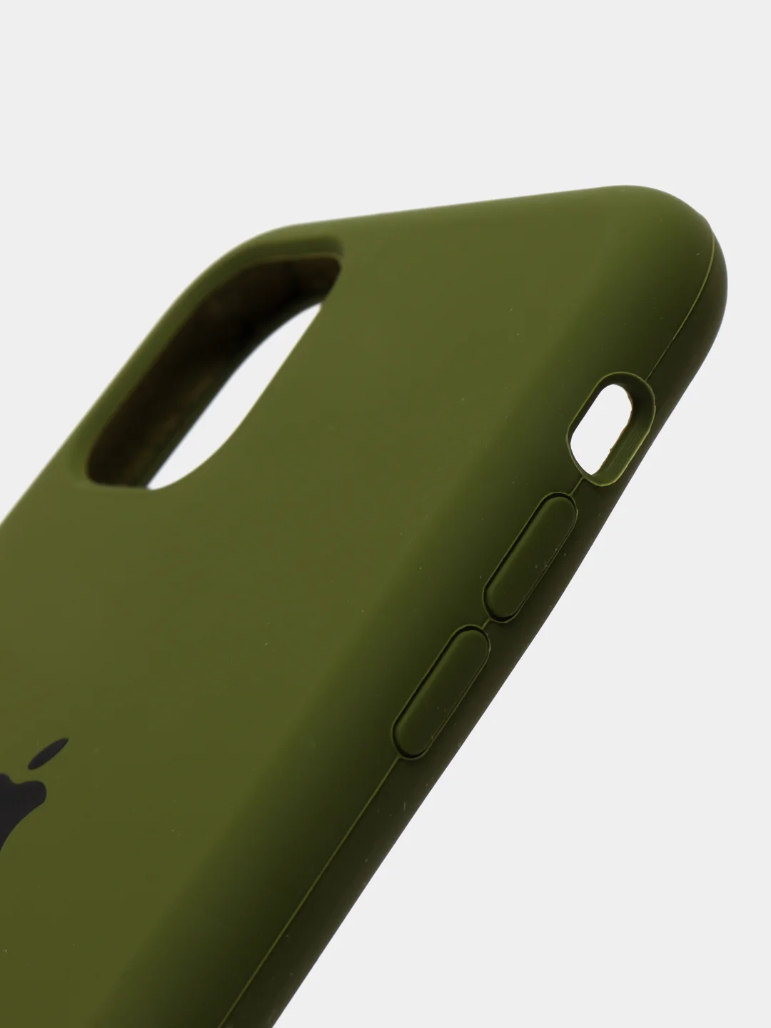 Хаки чехол Silicone Case для iPhone 11, с открытым низом