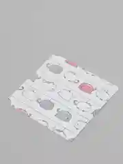 Белый открытка 8x8см кофе, корги, пингвин, мишка