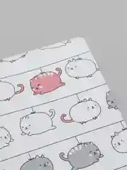 Белый открытка 8x8см кофе, корги, пингвин, мишка