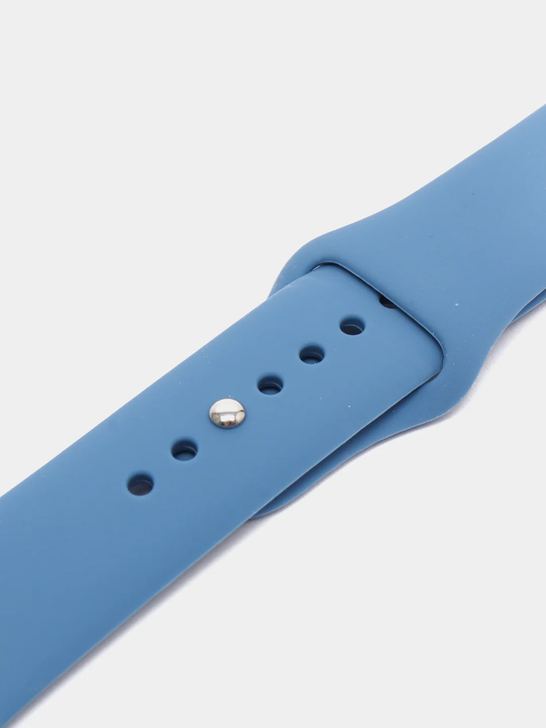 Синий силиконовый ремешок для Apple Watch 38, 42, 40, 44