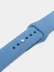 Синий силиконовый ремешок для Apple Watch 38, 42, 40, 44