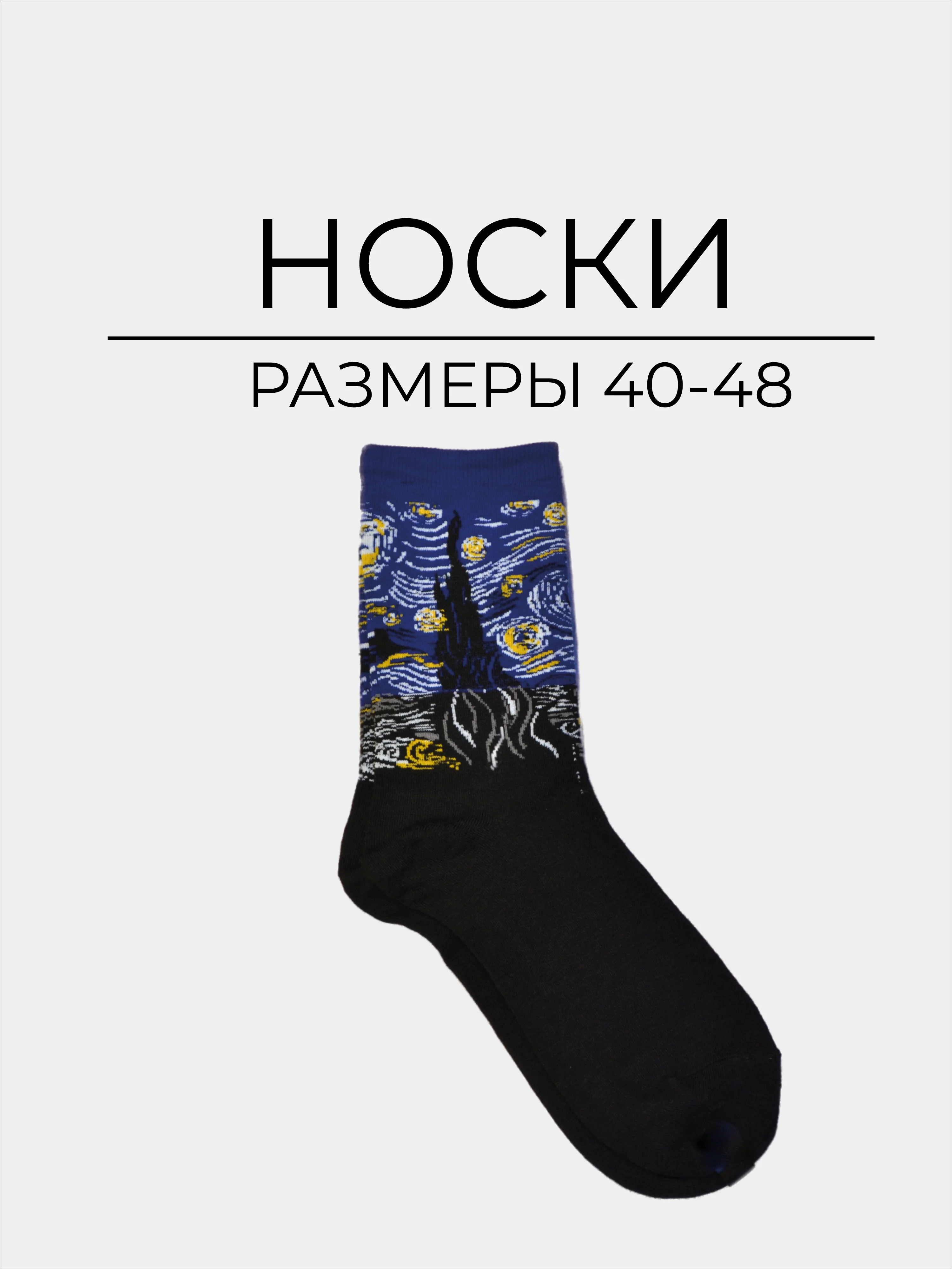 Хром носки "Произведения искусства"