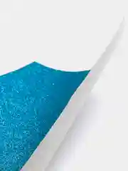 Лазурный кожзам глиттерный 20*27 см