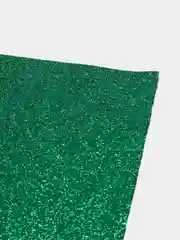 Лесной зеленый кожзам глиттерный 20*27 см