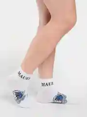 Белый носки мужские, цветные, с принтом