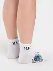 Белый носки мужские, цветные, с принтом