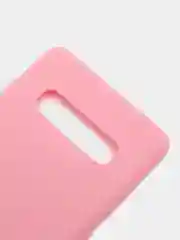 Розовый чехол Samsung Galaxy S10+ / S10 Plus, Галакси С10+ / С10 Плюс, силиконовый цветной матовый