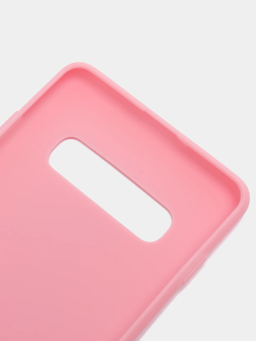 Розовый чехол Samsung Galaxy S10+ / S10 Plus, Галакси С10+ / С10 Плюс, силиконовый цветной матовый