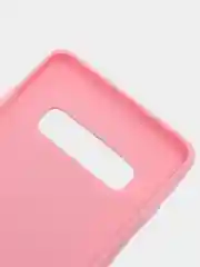 Розовый чехол Samsung Galaxy S10+ / S10 Plus, Галакси С10+ / С10 Плюс, силиконовый цветной матовый
