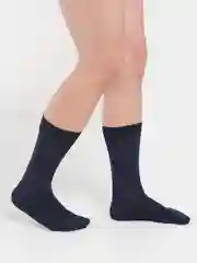 Синий меланж носки мужские