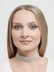 Серебряный чокер на шею со стразами
