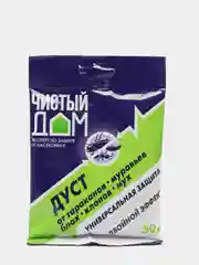 Дуст от тараканов, мух, клопов, муравьев, блох, 50 г