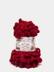 Багровый пряжа Alize Puffy петельки