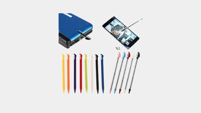 Стилус для резестивных экранов игровых приставок 2 в 1 JCD NDSL, для Nintendo DS Lite DSL
