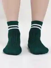 Зеленый носки с принтом длинные