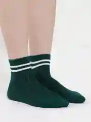 Зеленый носки с принтом длинные