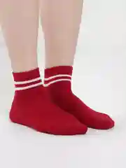 Красный носки с принтом длинные