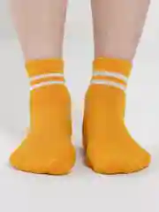 Желтый носки с принтом длинные