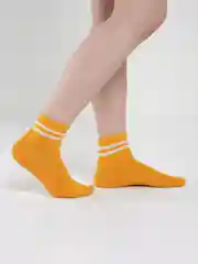 Желтый носки с принтом длинные