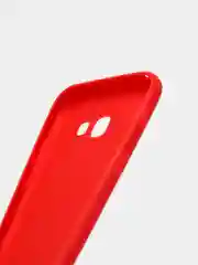 Красный чехол Samsung Galaxy A5 2017 (A520), Самсунг Галакси А5 (А520) силиконовый цветной матовый