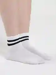 Белый носки с принтом длинные