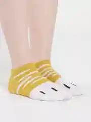 Горчичный носки "Кошачьи лапки" женские, утепленные