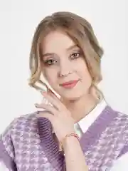Золотисто-розовый браслет для девушек