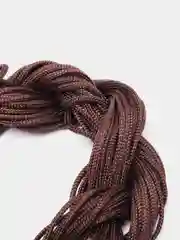 Коричневый шнур плетеный для плетения браслетов и рукоделия