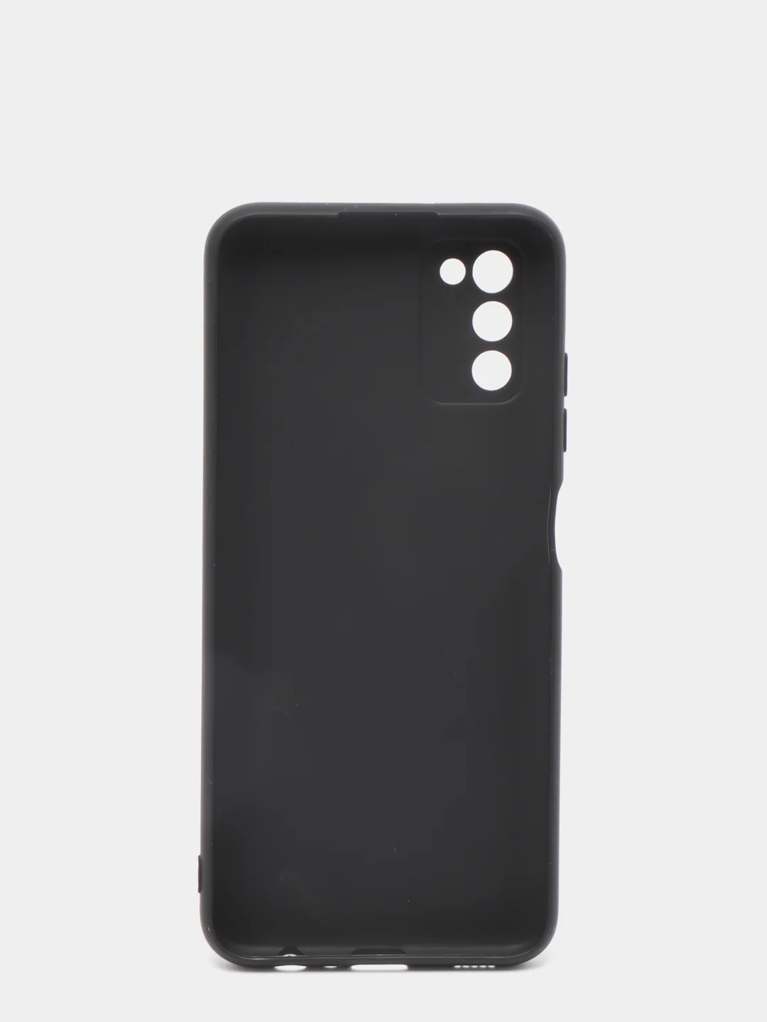 Черный чехол Samsung Galaxy A03s силиконовый