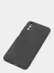 Черный чехол Samsung Galaxy A03s силиконовый