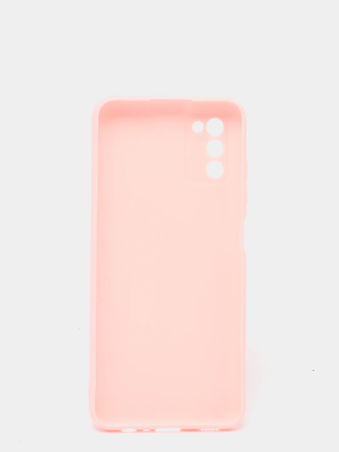 Розовый чехол Samsung Galaxy A03s силиконовый