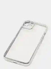 Серебряный чехол для iPhone 7 8 Plus X XS XR 11 12 13 14 15 Pro Max mini айфон про макс