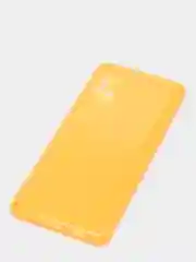 Оранжевый чехол Samsung Galaxy A31, Самсунг Галакси А31 прозрачный плотный неоновый с оттенком