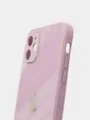 Аметистовый чехол для iPhone Xr/ 11/ 12/ mini/ Pro/ ProMax, силиконовый со стеклянной панелью