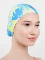 Салатовый шапочка для плавания, тканевая