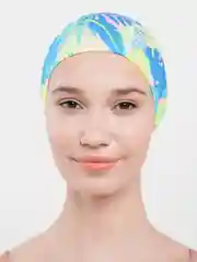 Салатовый шапочка для плавания, тканевая