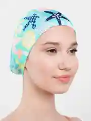 Лазурный шапочка для плавания, тканевая